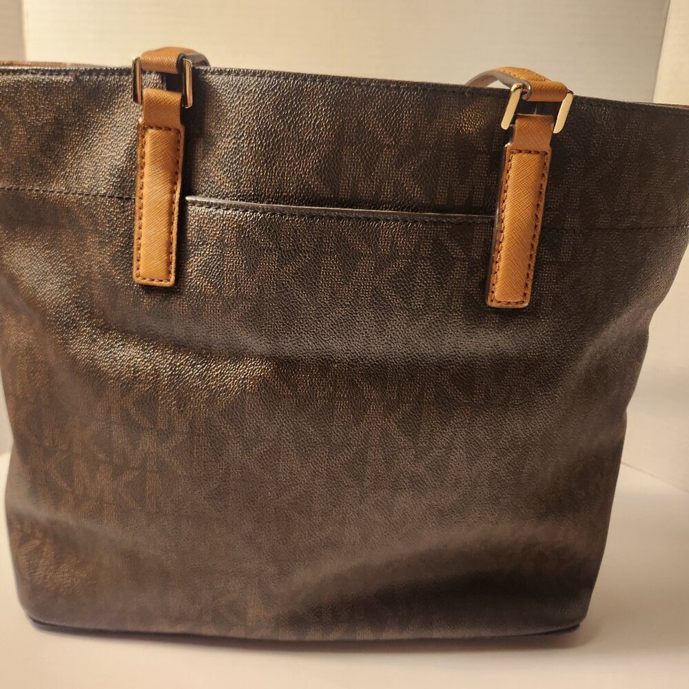Michael Kors Logo Brown Tote Bag - Great Restoration Project - Picture 2 of 13